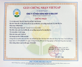 SẢN PHẨM CHĂN NUÔI THEO TIÊU CHUẨN VIETGAP